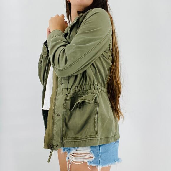 Madewell green army cargo Jacket - Picture 5 of 7